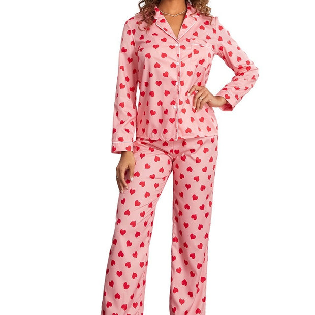 Cartoon Cute Thin Loungewear Suit