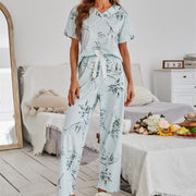 Pajamas Women's Floral Print Short Sleeve Loungewear